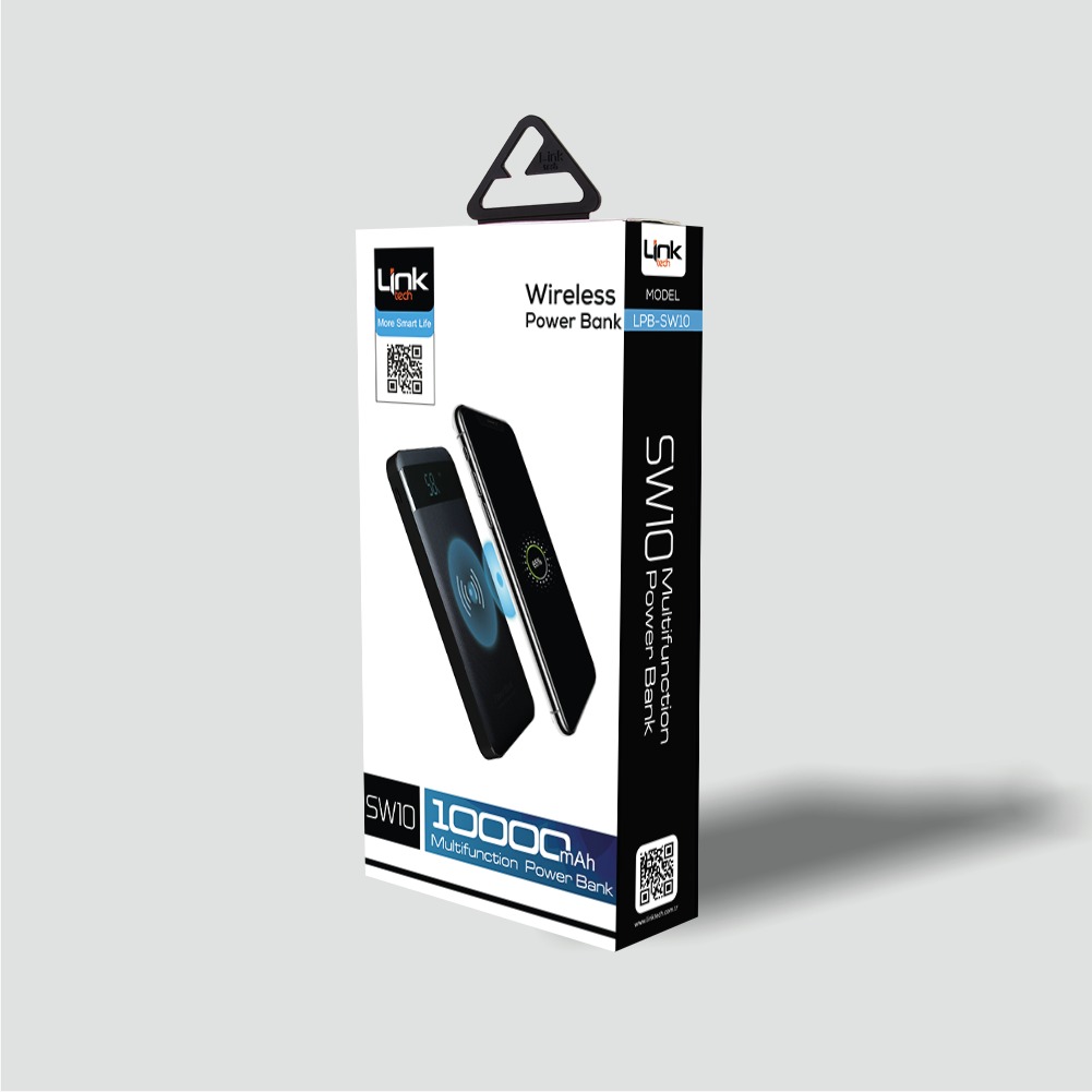 SW10 10.000mAh Çift Çıkışlı Wireless Powerbank